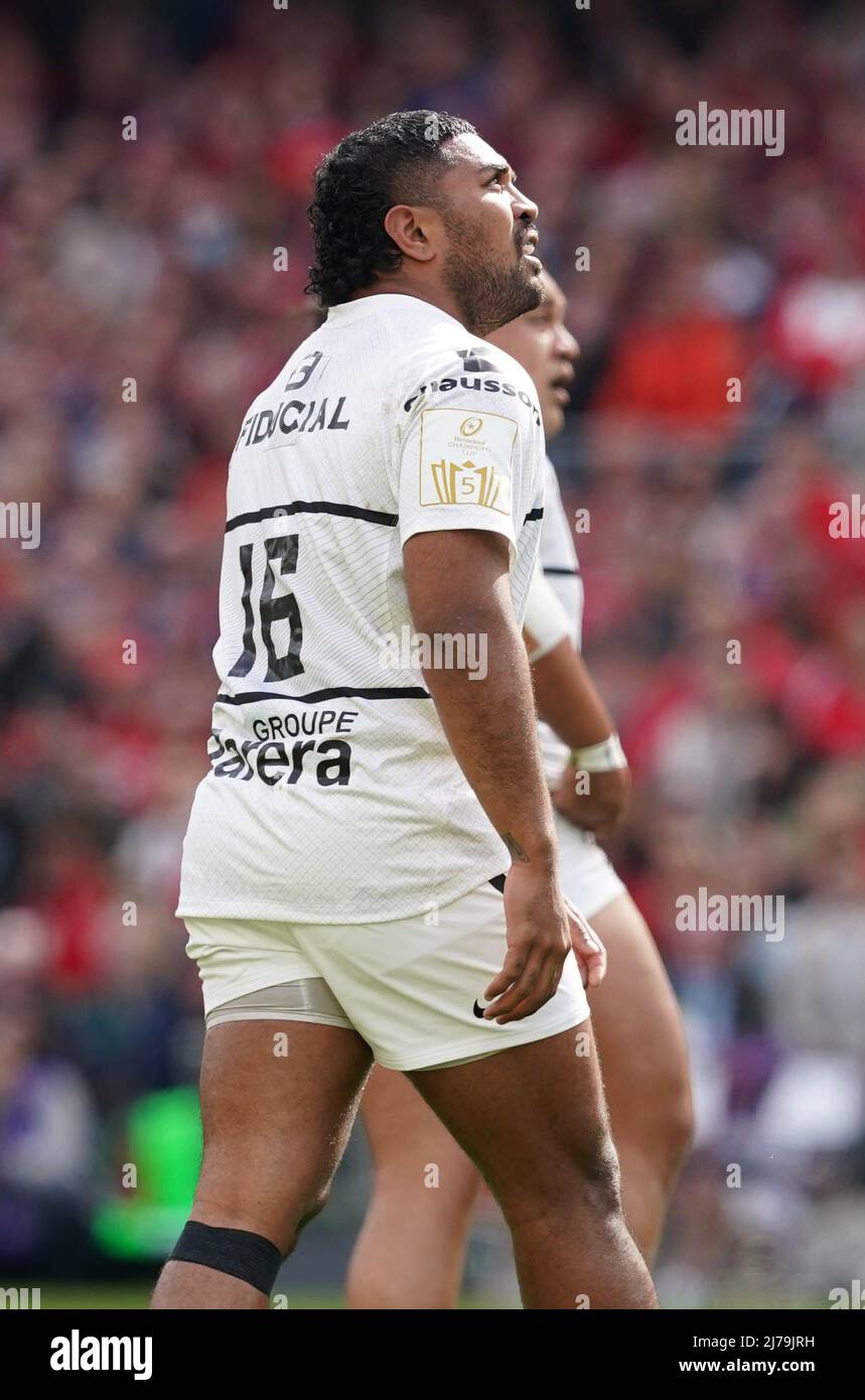 Toulouse's Peato Mauvaka during the Heineken Champions Cup quarter
