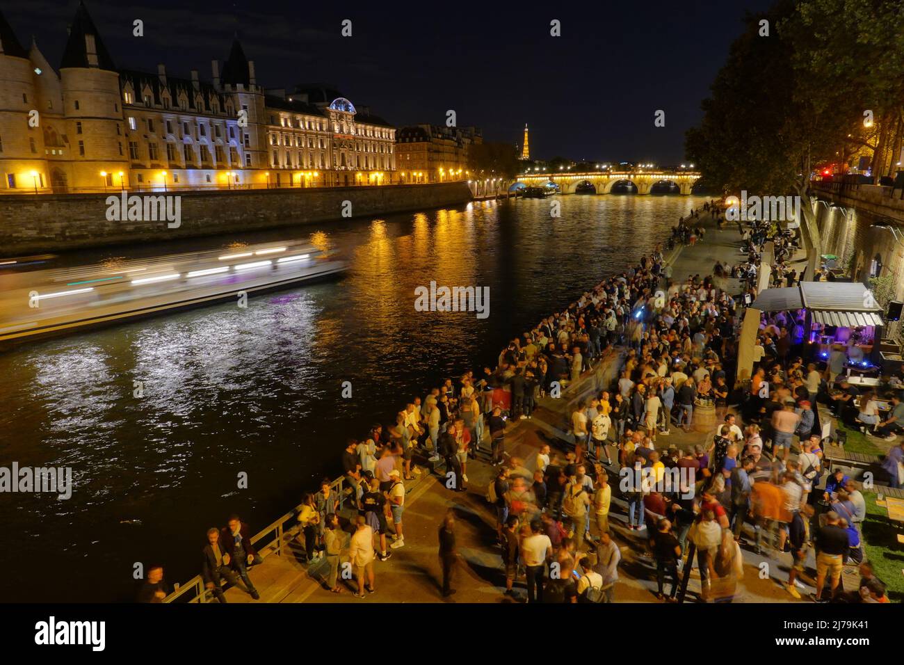 Paris, an der Seine // Paris, River Seine Stock Photo