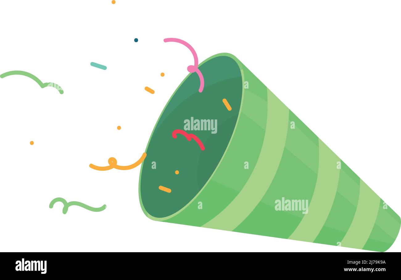 party horn confetti Stock Vector Image & Art Alamy