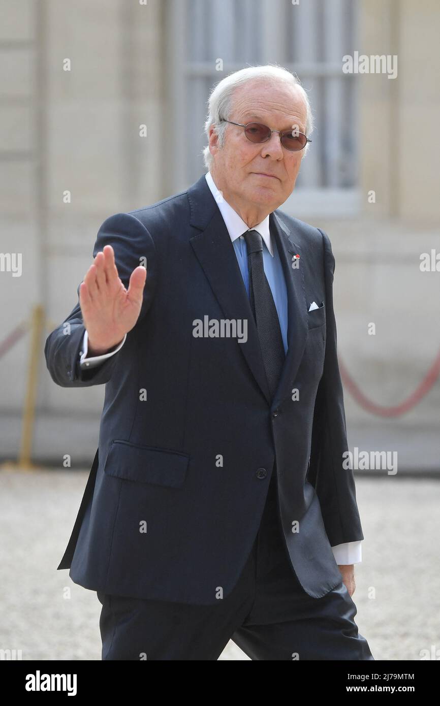 French banker David de Rothschild arriving for the Investiture ceremony of the french President of the Republic Emmanuel Macron at the Elysée Palace in Paris , France on may 7, 2022, following his re-election on April 24. Photo by Christian Liewig ABACAPRESS.COM arriving for the Investiture ceremony of the french President of the Republic Emmanuel Macron at the Elysée Palace in Paris , France on may 7, 2022, following his re-election on April 24. Photo by Christian Liewig ABACAPRESS.COM Stock Photo