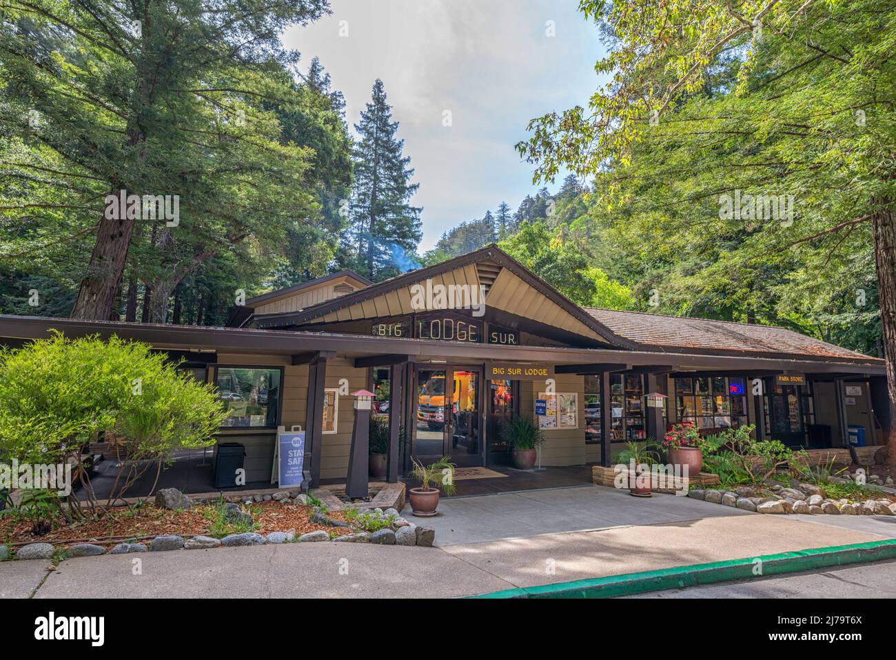 Big Sur Lodge. Big Sur, California, USA Stock Photo - Alamy