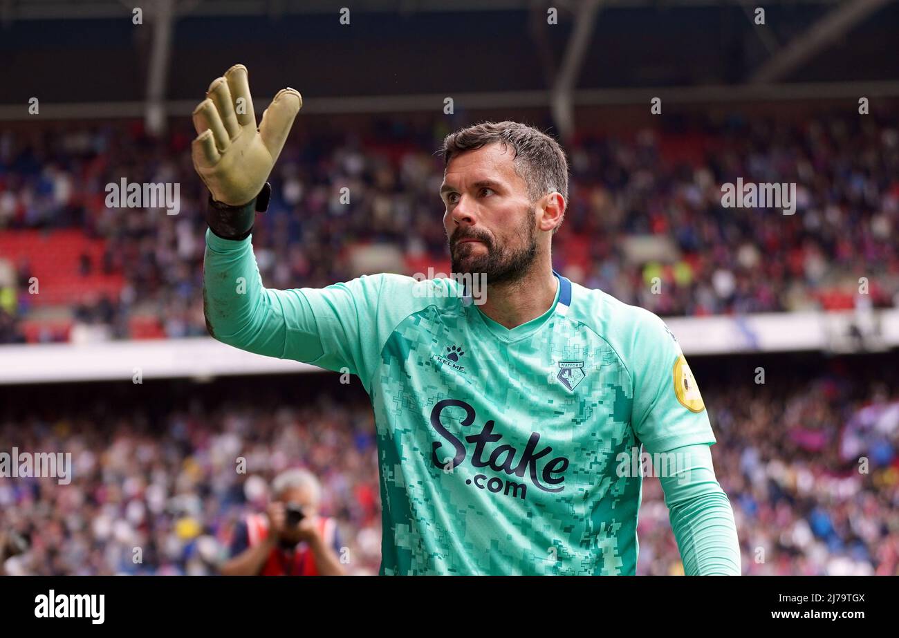 Watford goalkeeper Ben Foster after the Premier League match at Selhurst Park, London. Picture