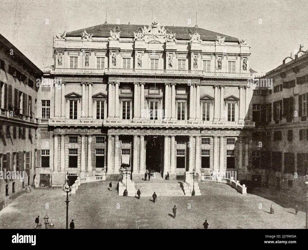 Palazzo Ducale, Genoa, Italy, circa 1900 Stock Photo