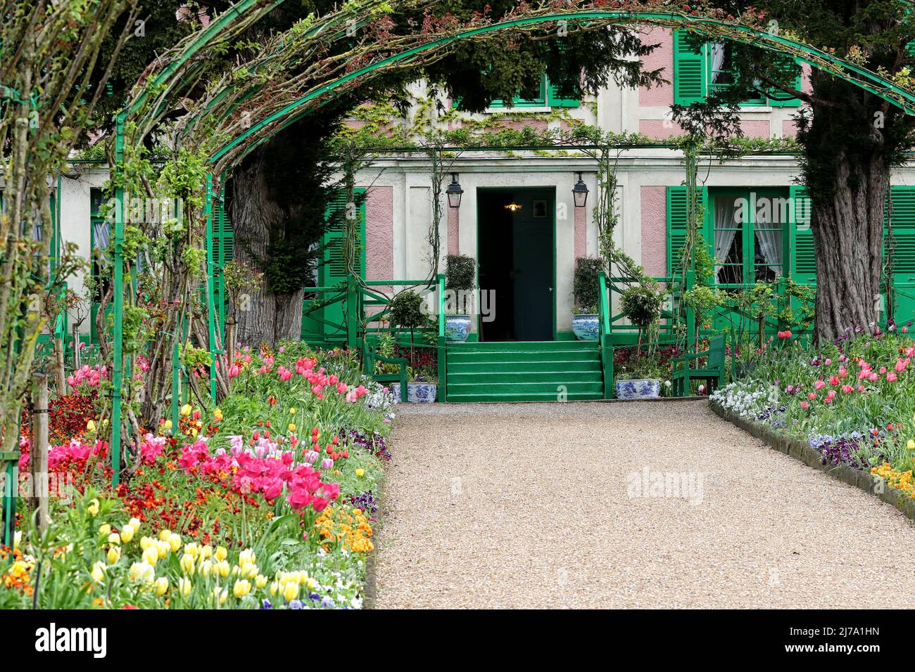 Claude Monets House and Garden. Giverny, France Stock Photo - Alamy