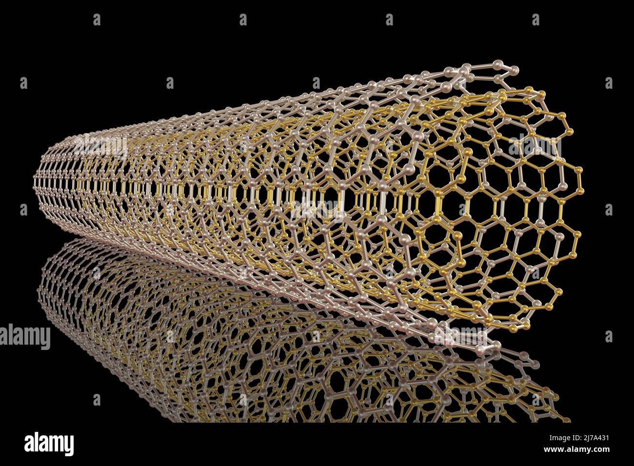 Carbon nanotube, illustration Stock Photo - Alamy