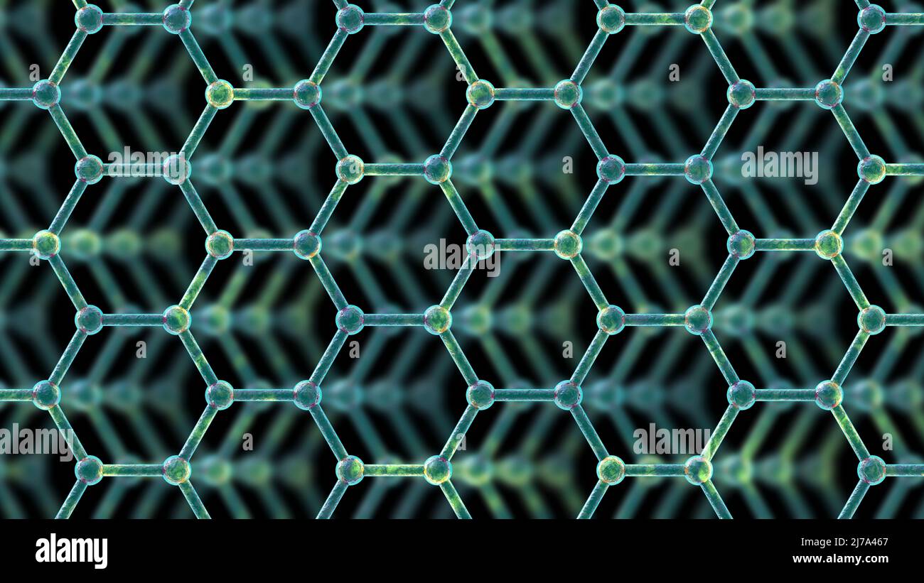 Graphene sheets, illustration Stock Photo Alamy