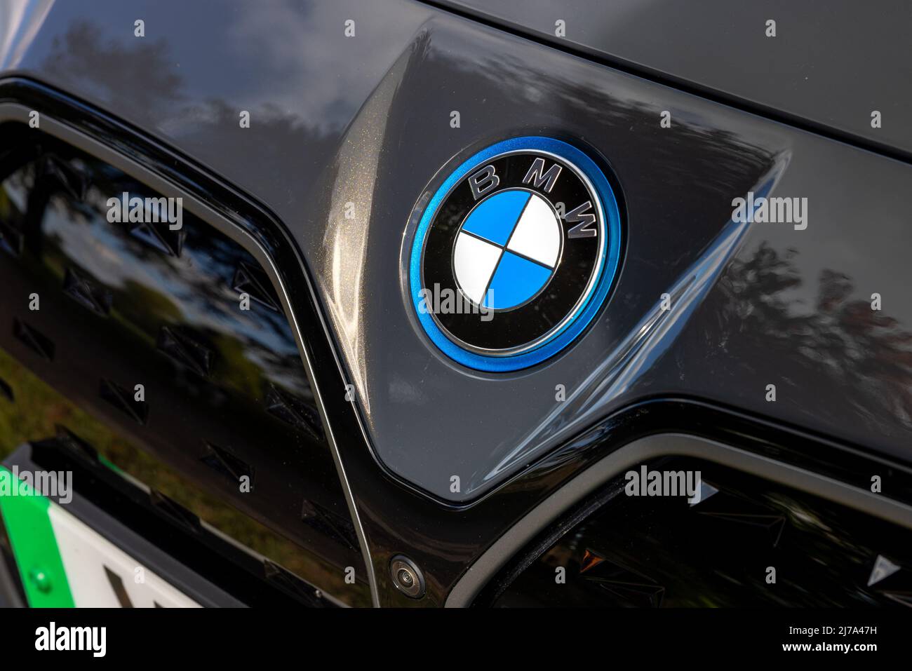 BMW i4 badge Stock Photo Alamy