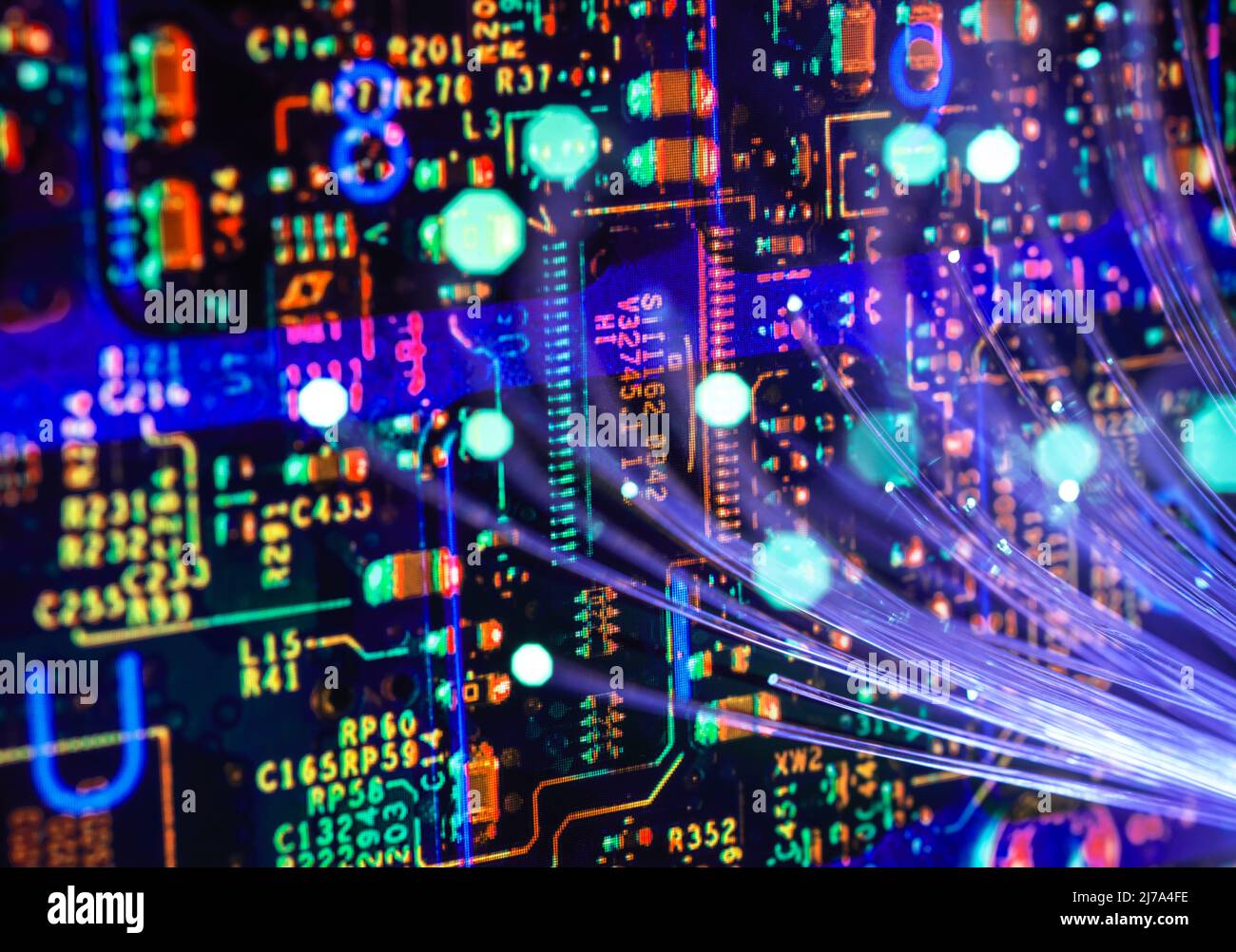 Data transfer, conceptual image Stock Photo