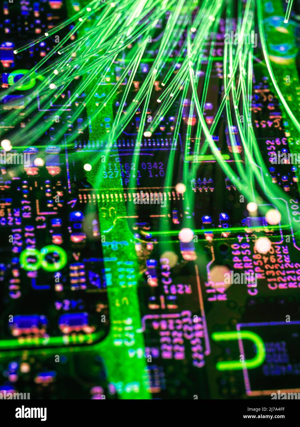 Data transfer, conceptual image Stock Photo