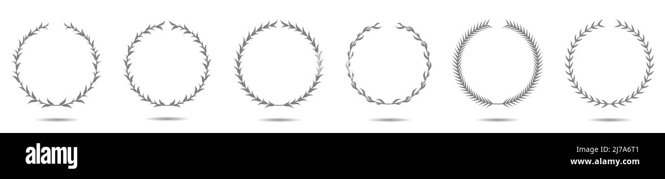 Vector laurel wreath label set Stock Vector Image & Art - Alamy