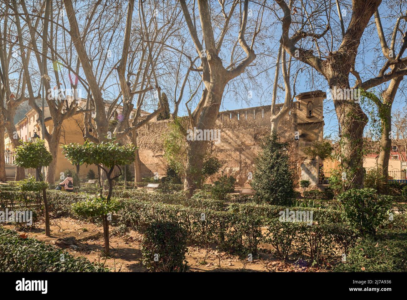 Garden of the Kiss (Jardí Del Bes) in Xativa, Jativa, Valencia Province, Valencian Community, Spain, Europe Stock Photo