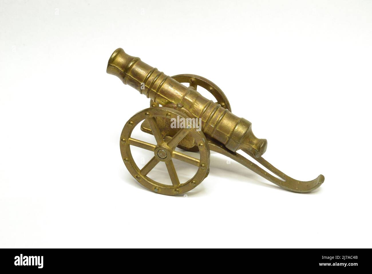 Antique weapon - cannon on white background Stock Photo - Alamy