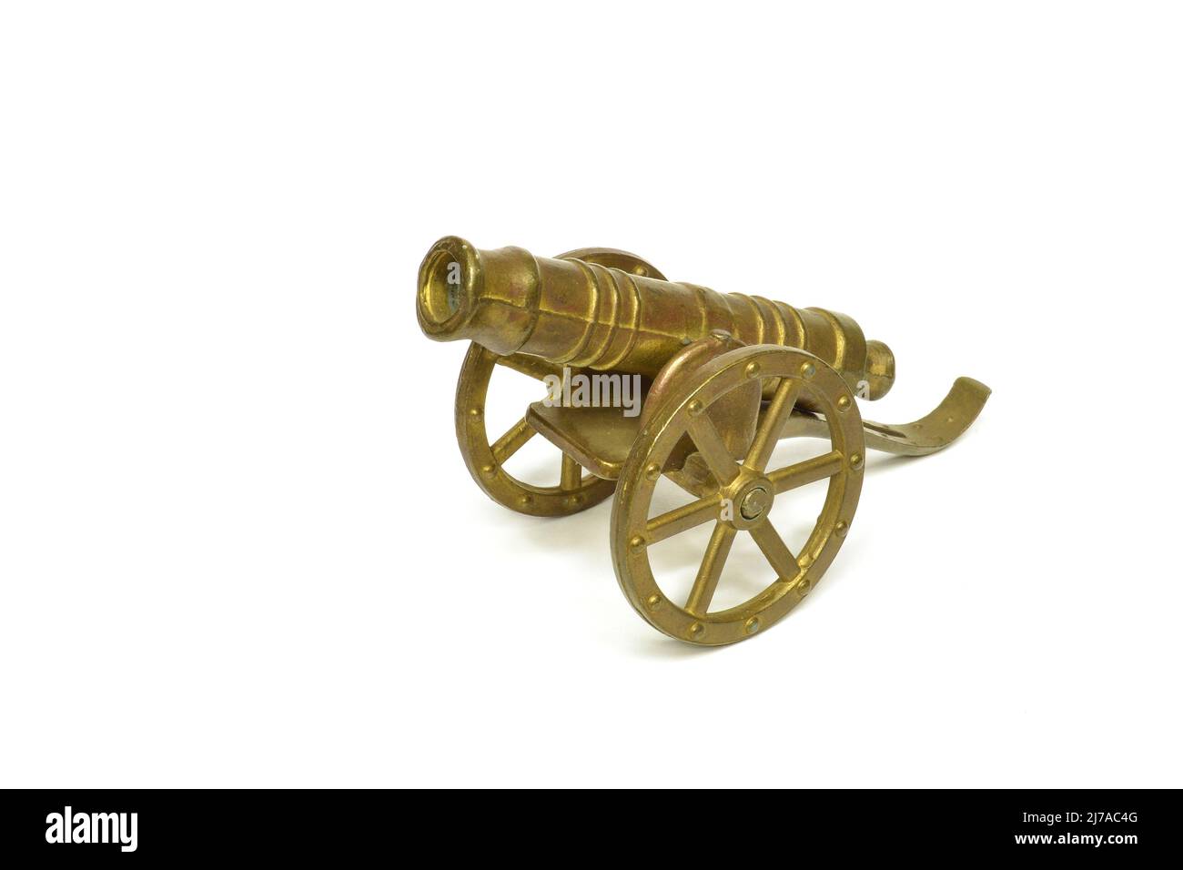 Antique weapon - cannon on white background Stock Photo - Alamy