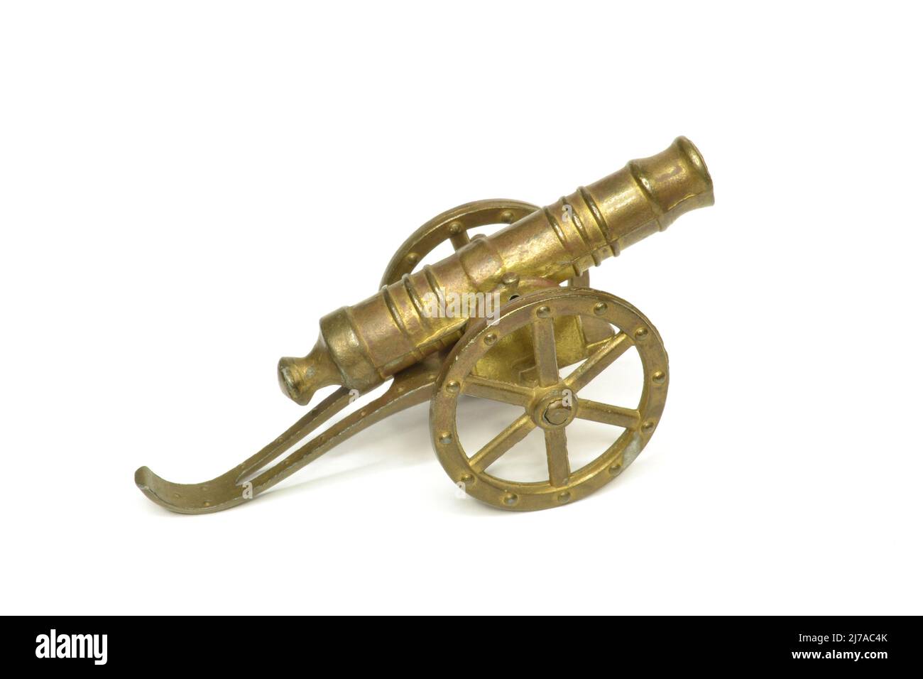 Antique weapon - cannon on white background Stock Photo - Alamy
