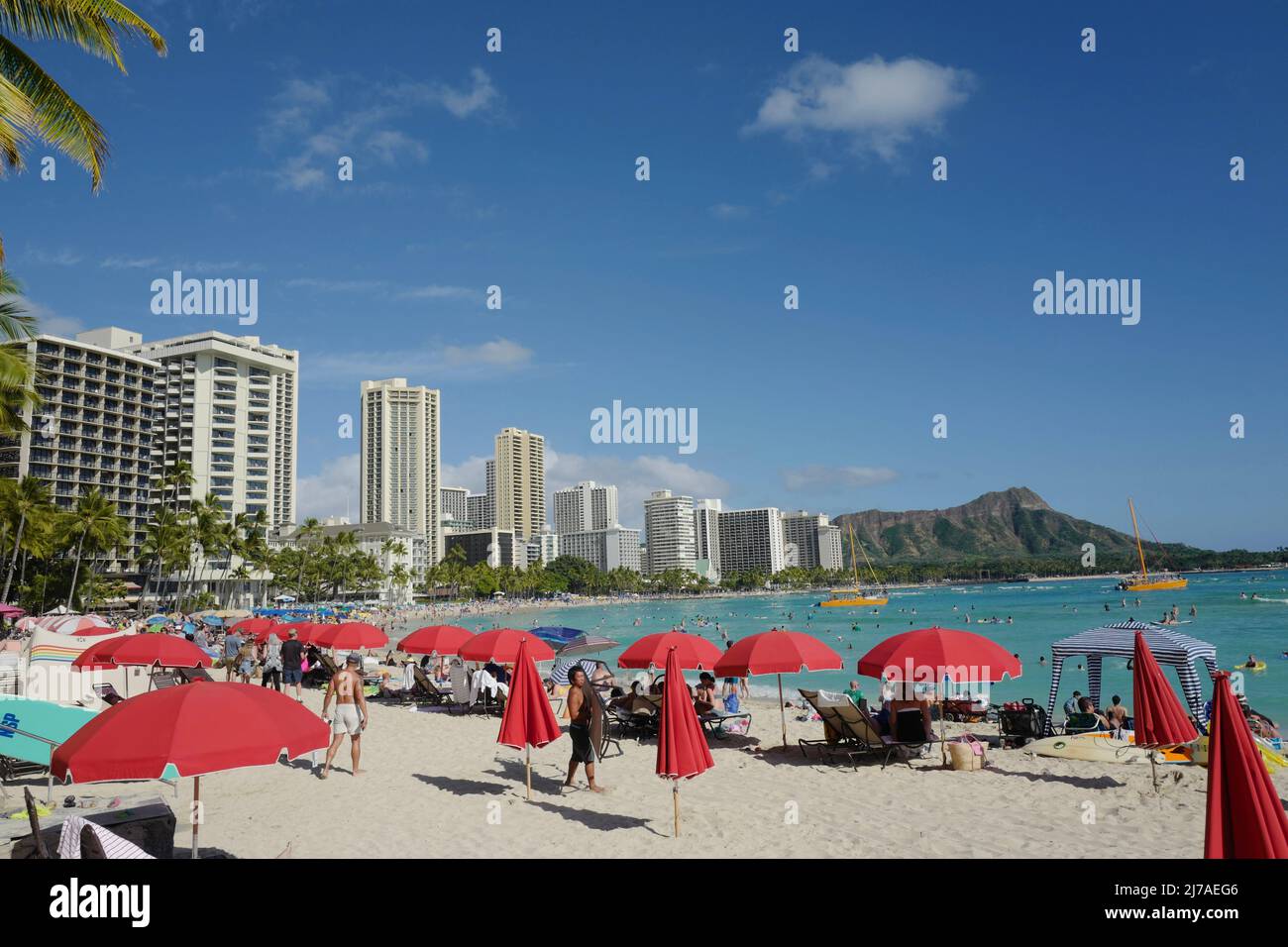 Waikiki surfing hotels hi-res stock photography and images - Alamy