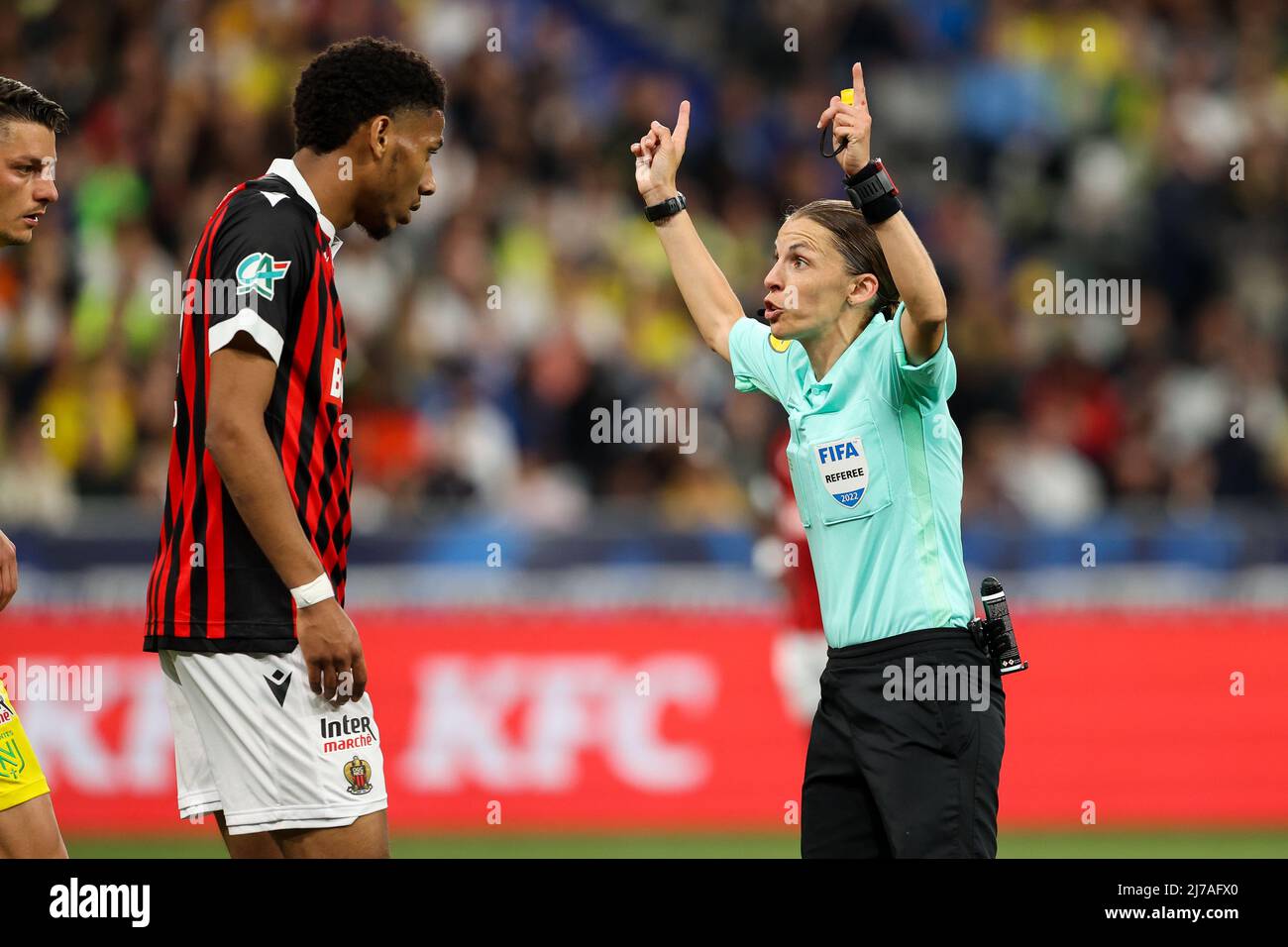SAINTDENIS, FRANCE MAY 7 Referee Stephanie Frappart during the