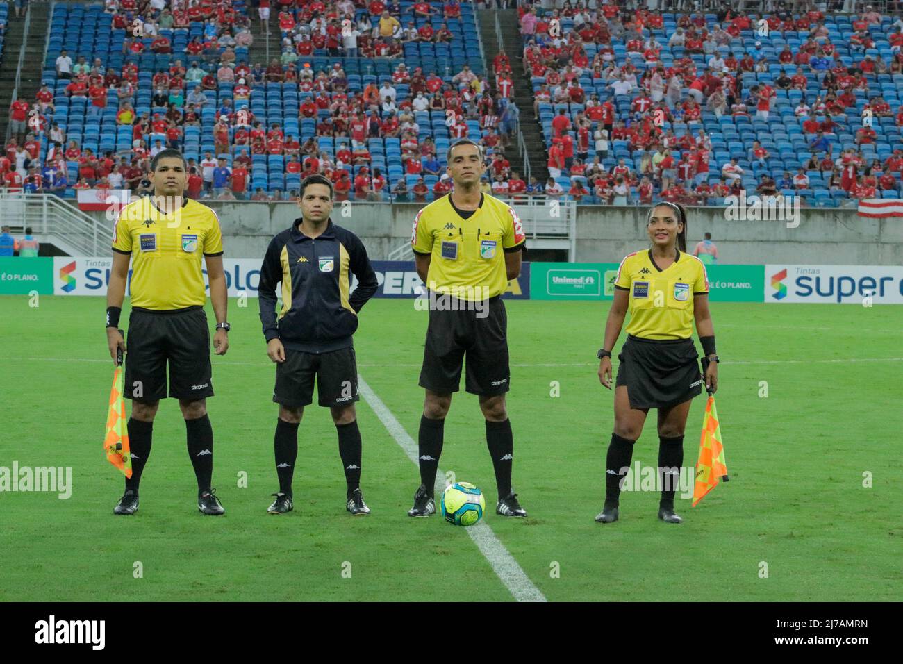 RN - Natal - 05/07/2022 - BRAZILIAN D 2022, AMERICA/RN X RETRO - The referee during a match between America-RN and Retro at the Arena das Dunas stadium for the Brazilian championship D 2022. Photo: Augusto Ratis/AGIF/Sipa USA Stock Photo