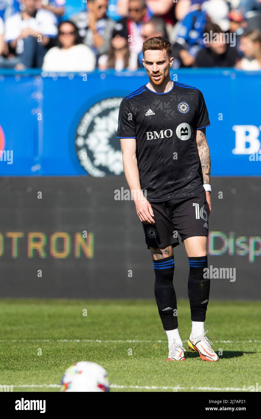 May 07, 2022: CF Montreal defender Joel Waterman (16) during the MLS match between Orlando City and CF Montreal held at Saputo Stadium in Montreal, Quebec. Daniel Lea/CSM Stock Photo