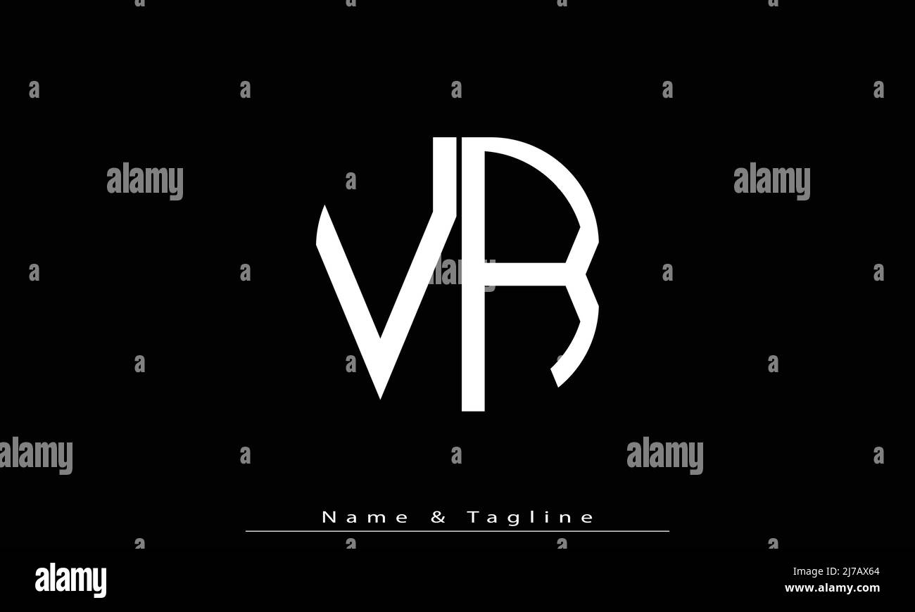 Alphabet letters Initials Monogram logo VR , RV Stock Vector Image ...