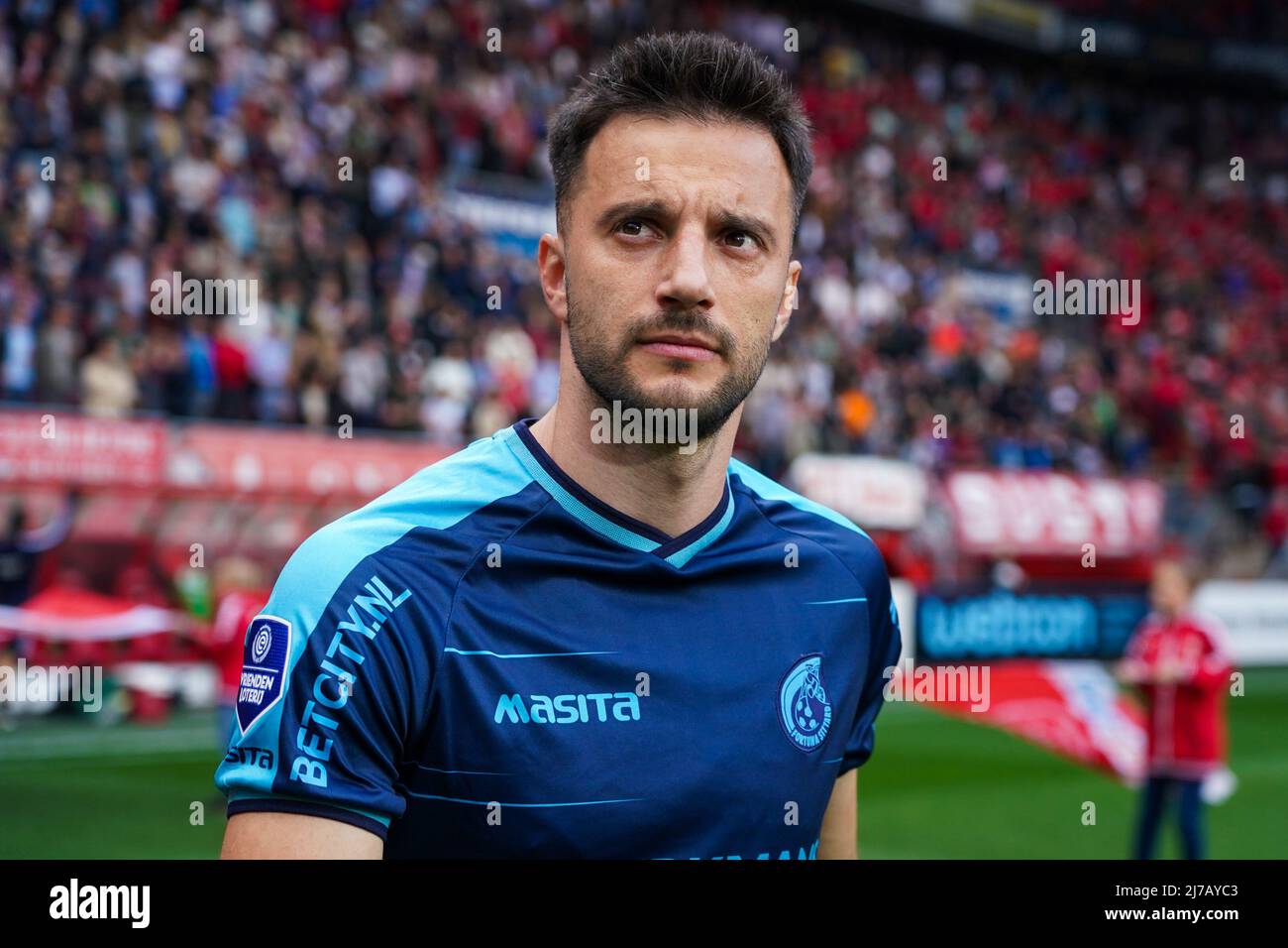 ENSCHEDE, NETHERLANDS - MAY 7: Andreas Samaris of Fortuna Sittard during the Dutch Eredivisie match between FC Twente and Fortuna Sittard at the Grolsch Veste on May 7, 2022 in Enschede, Netherlands (Photo by Joris Verwijst/Orange Pictures) Stock Photo