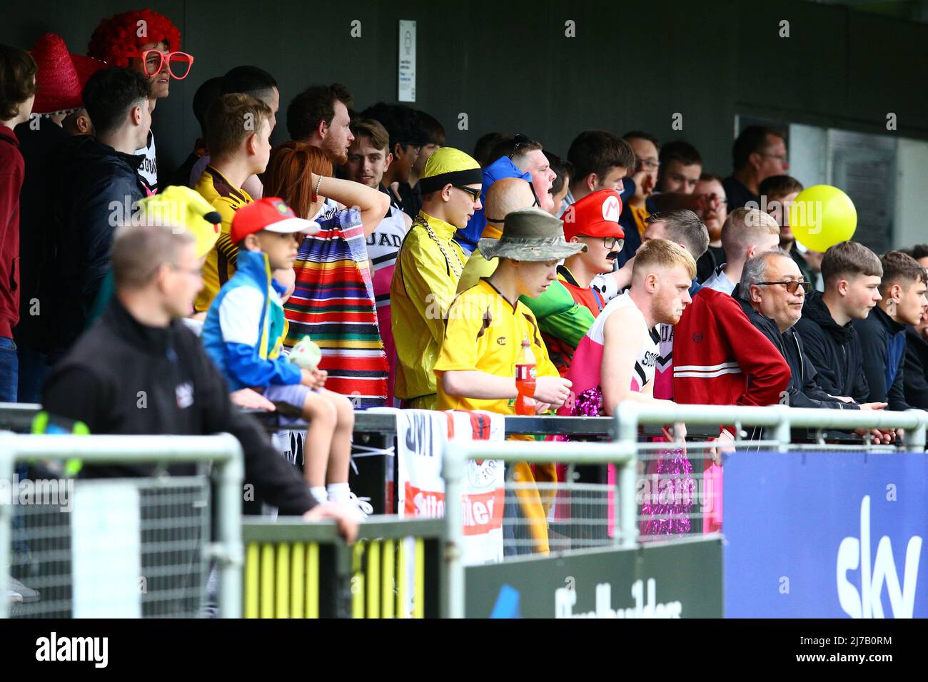 Fans in fancy dress during hi-res stock 