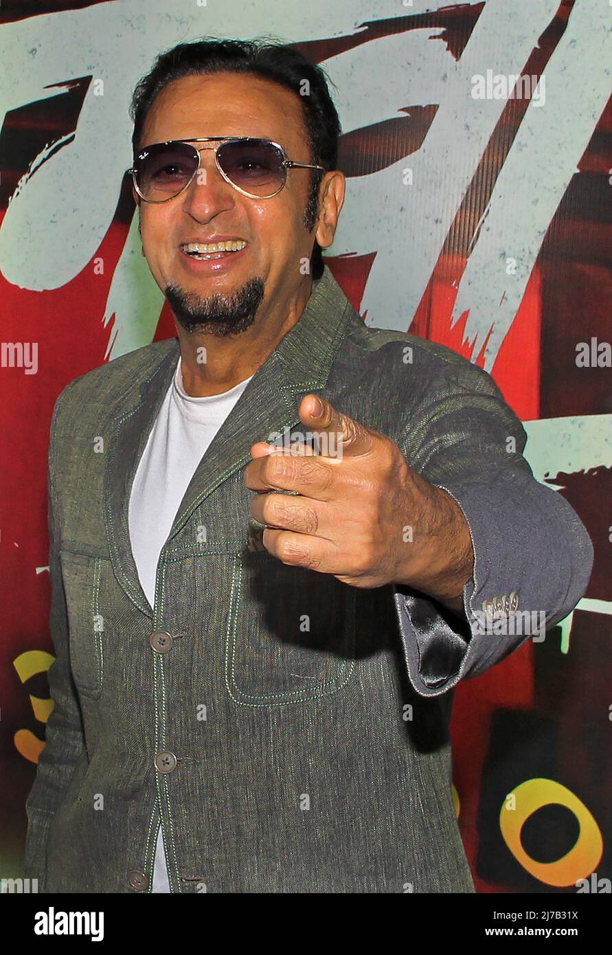 bollywood actor gulshan grover poses for a photo during the trailer launch of marathi film dharmaveer in mumbai the film will be released on 13th may 2022 2J7B31X