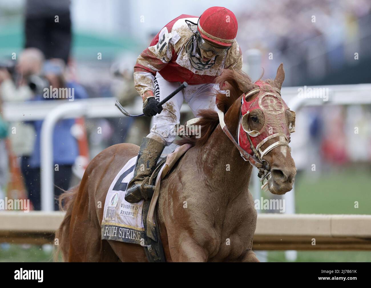 Louisville, United States. 07th May, 2022. Rich Strike with jockey