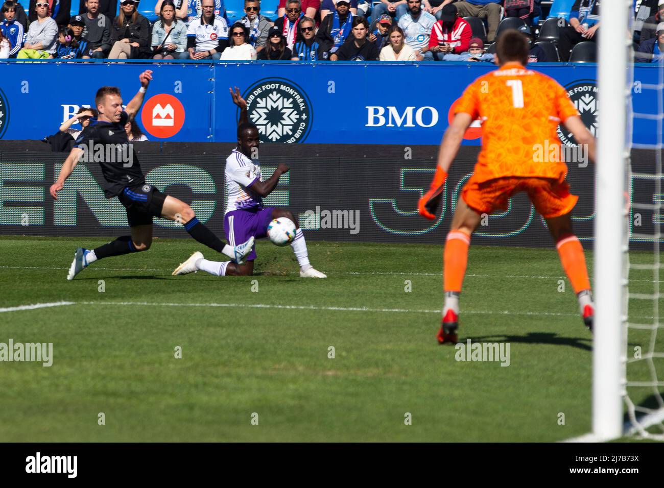 May 07, 2022: during the MLS match between Orlando City and CF Montreal held at Saputo Stadium in Montreal, Quebec. Daniel Lea/CSM Stock Photo
