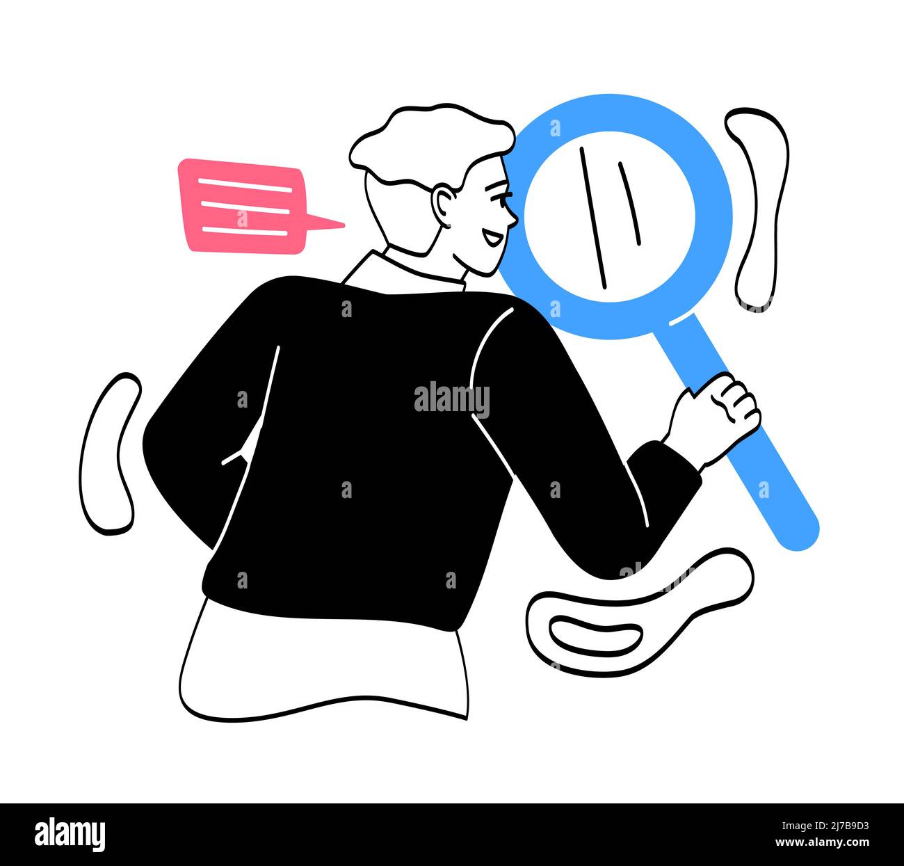 People with big items Stock Vector