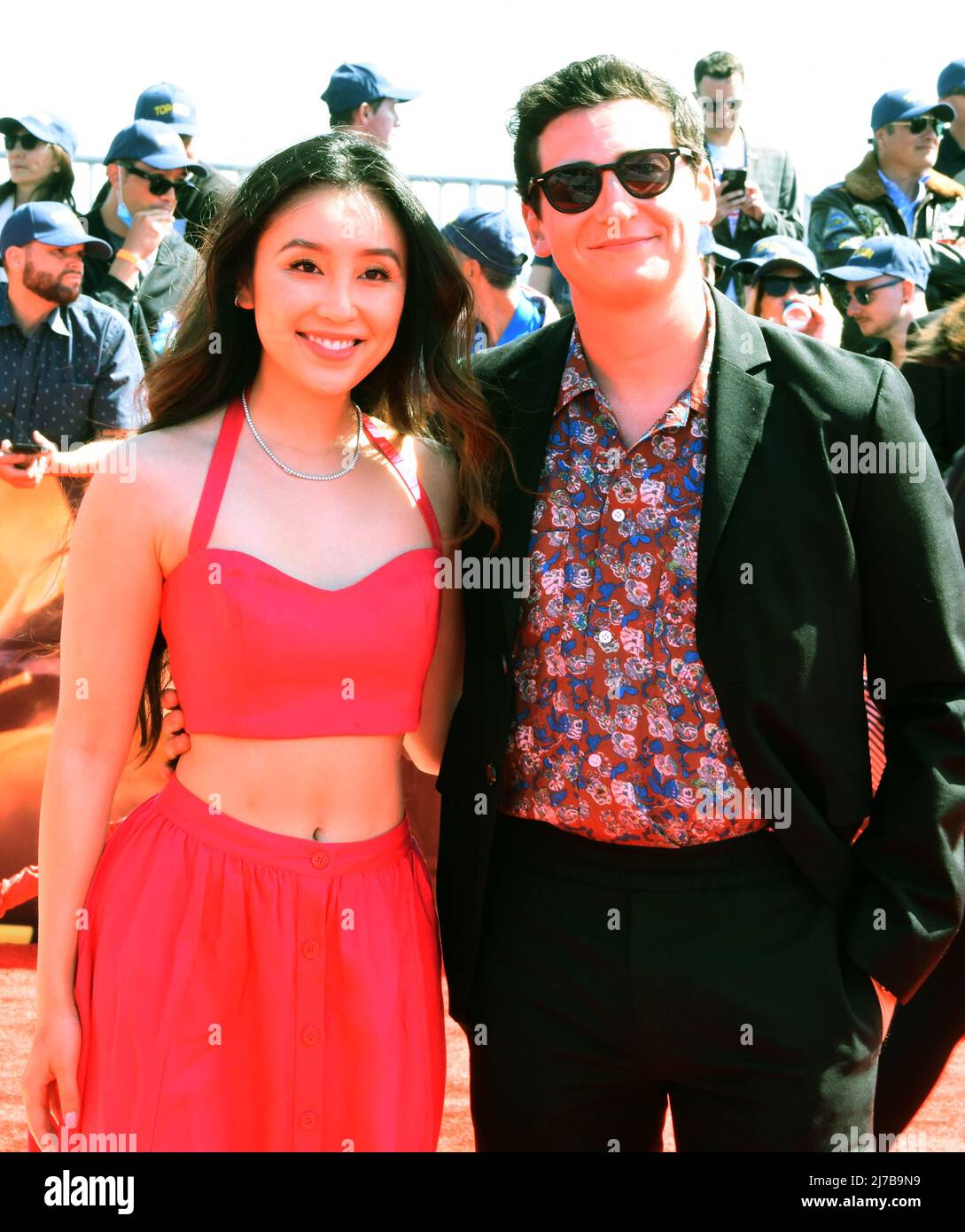 San Diego, California, USA 4th May 2022 Olivia Sui and Actor Sam Lerner attends The Global Premiere of Top Gun: Maverick at USS MIDWAY on May 4, 2022 in San Diego, California, USA. Photo by Barry King/Alamy Stock Photo Stock Photo