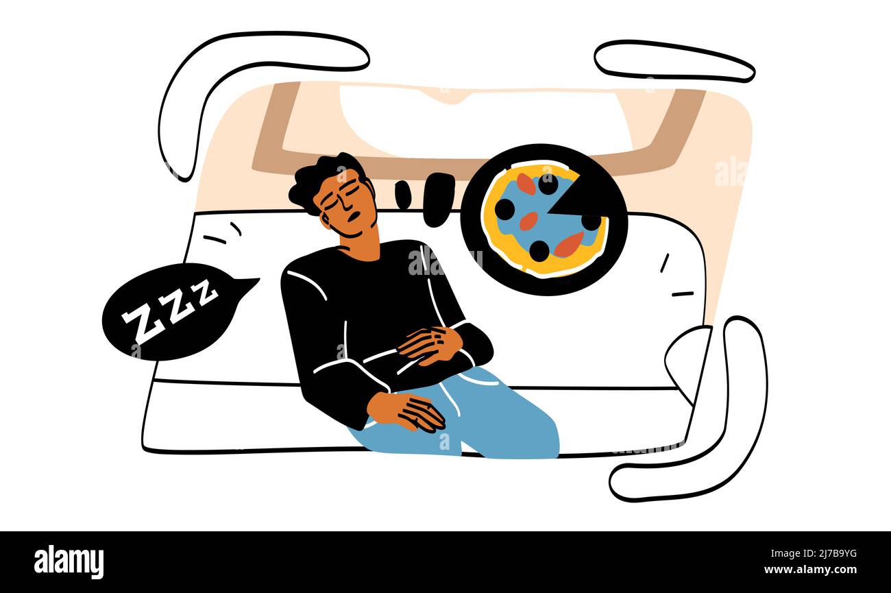 Tired people set Stock Vector