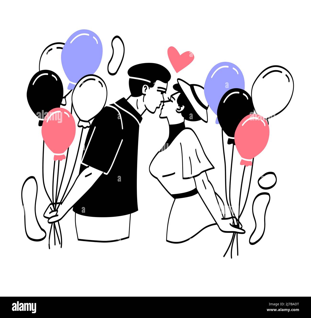 Young romantic couple Stock Vector Image & Art - Alamy