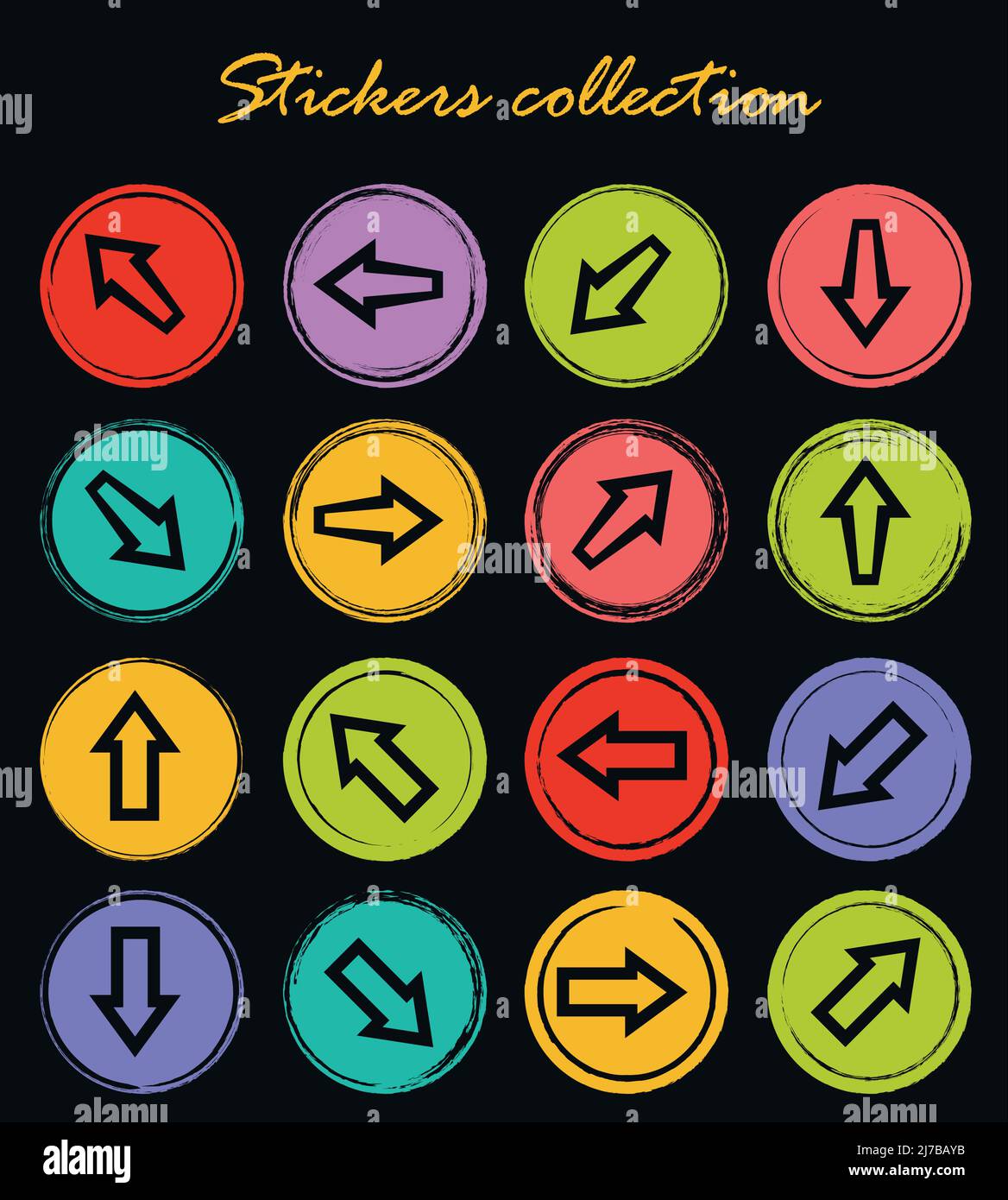 Arrows vector icons for user interface design Stock Vector Image & Art ...
