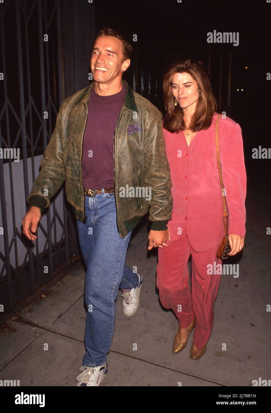 Arnold Schwarzenegger and Maria Shriver October 1992 . Credit: Ralph