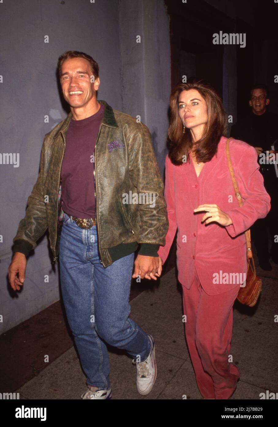 Arnold Schwarzenegger and Maria Shriver October 1992 . Credit: Ralph