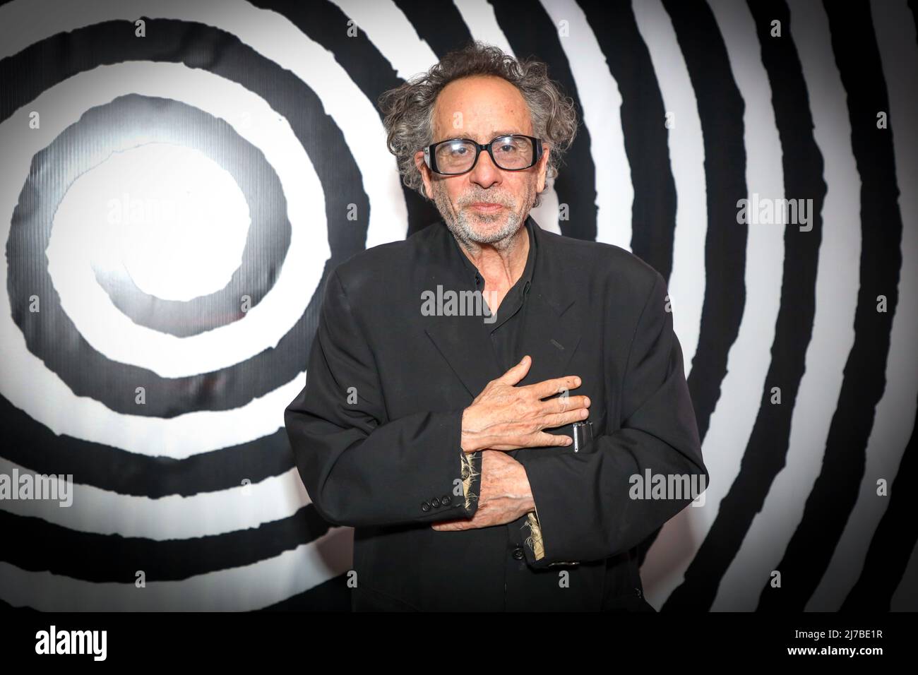 Sao Paulo, Brazil. 07th May, 2022. Tim Burton during the opening of his  exhibition "A Beleza Sombria dos Monstros" which brings together  illustrations and paintings by the filmmaker at Oca do Ibirapuera
