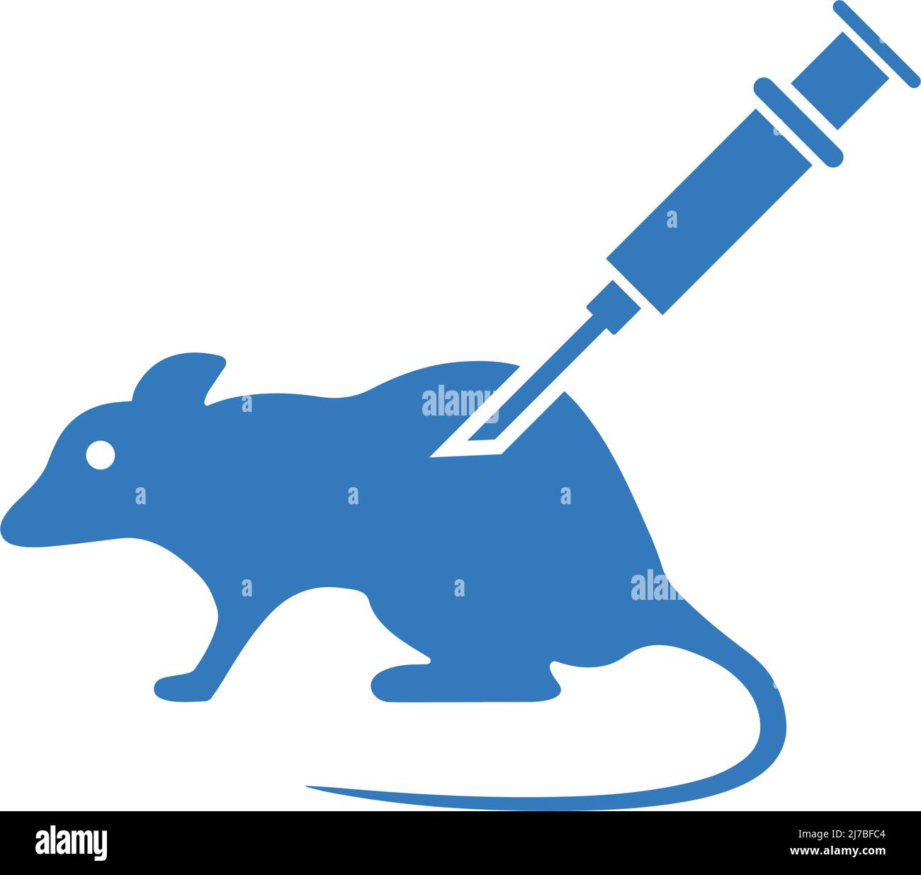 Experimental Laboratory White Mouse In A Cage Flat Vector Illustration On  Blue Background Stock Illustration - Download Image Now - iStock
