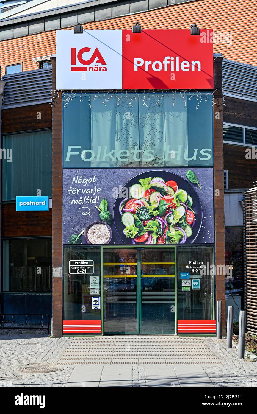 Supermarket called ICA Profilen in Swedish Kumla Sweden april 29 2022 Stock Photo