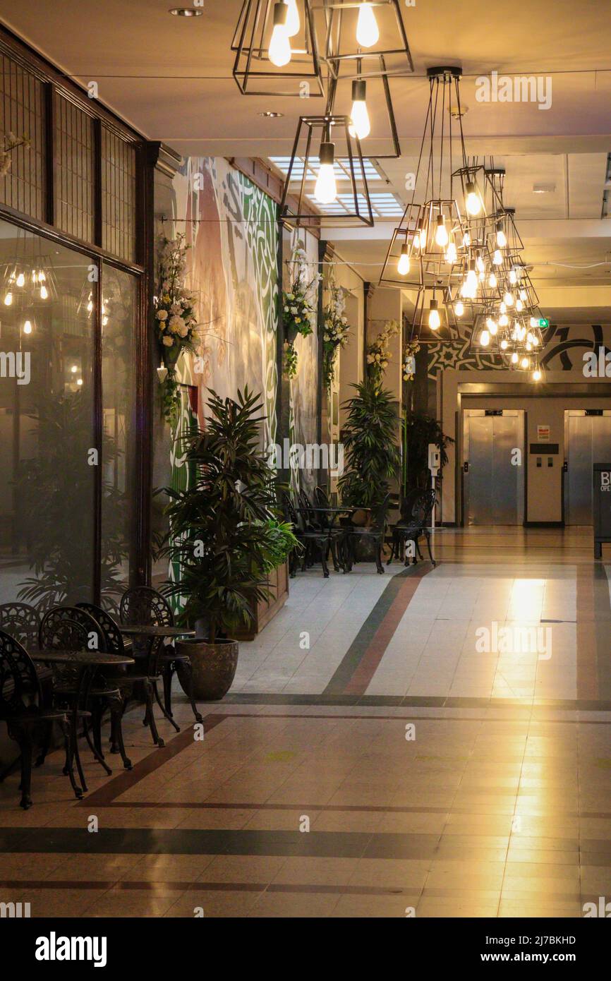 Cardiff city lighting hi-res stock photography and images - Alamy