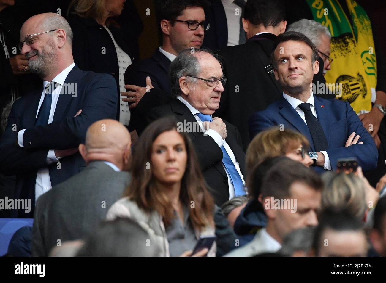 French président Emmanuel Macron withFrance's Education, Youth and