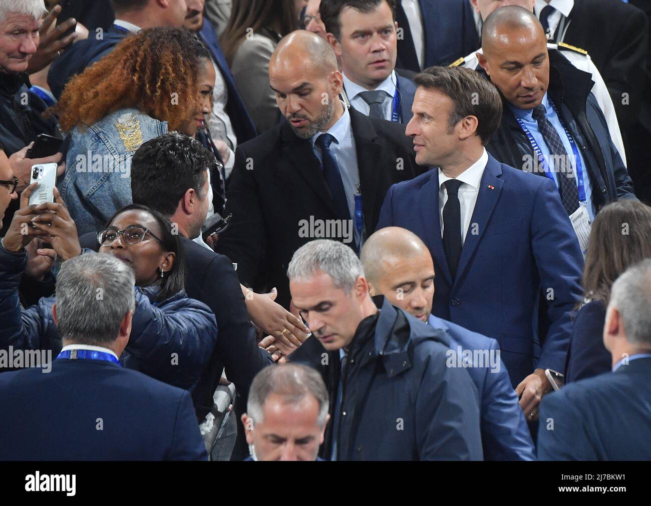 French président Emmanuel Macron during the French Cup, final match