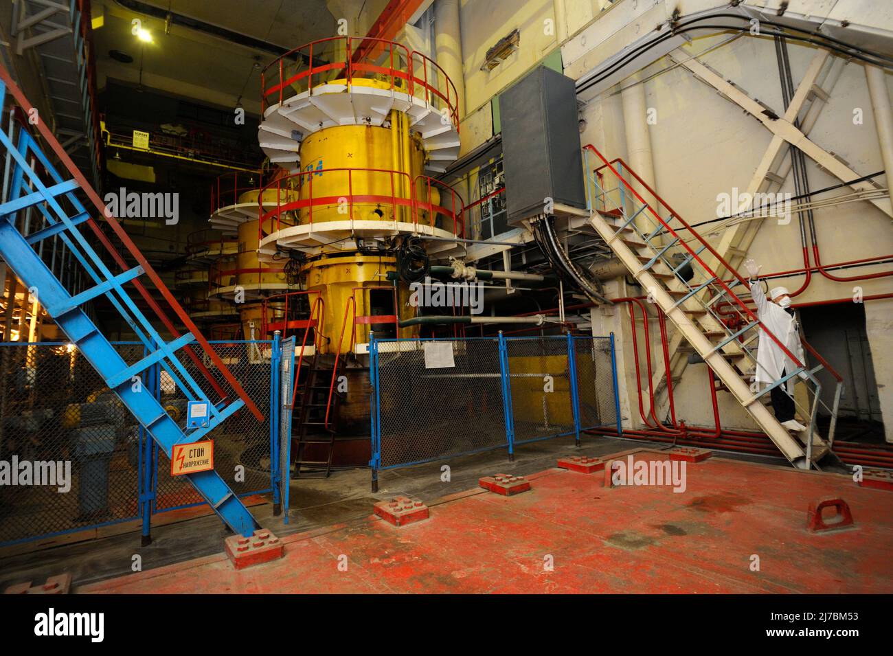 Production hall of pumping station of Chernobyl Nuclear Power Plant
