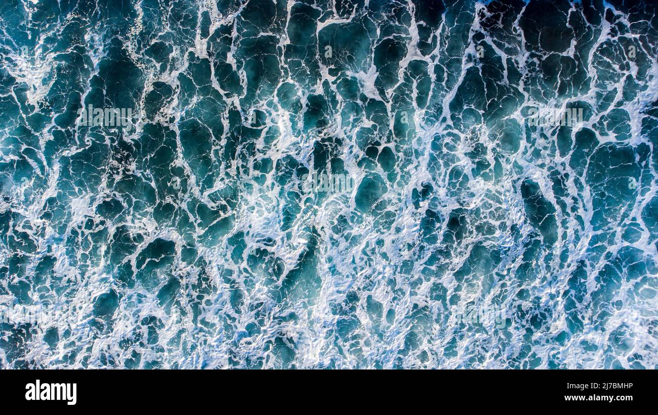 Blue sea water texture background Stock Photo - Alamy
