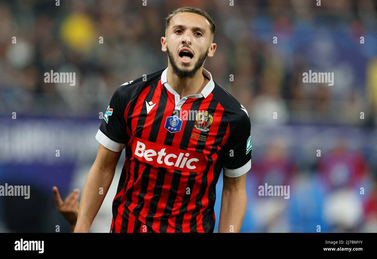 AMINE GOUIRI of OGC NICE in action during the match of the final of ...