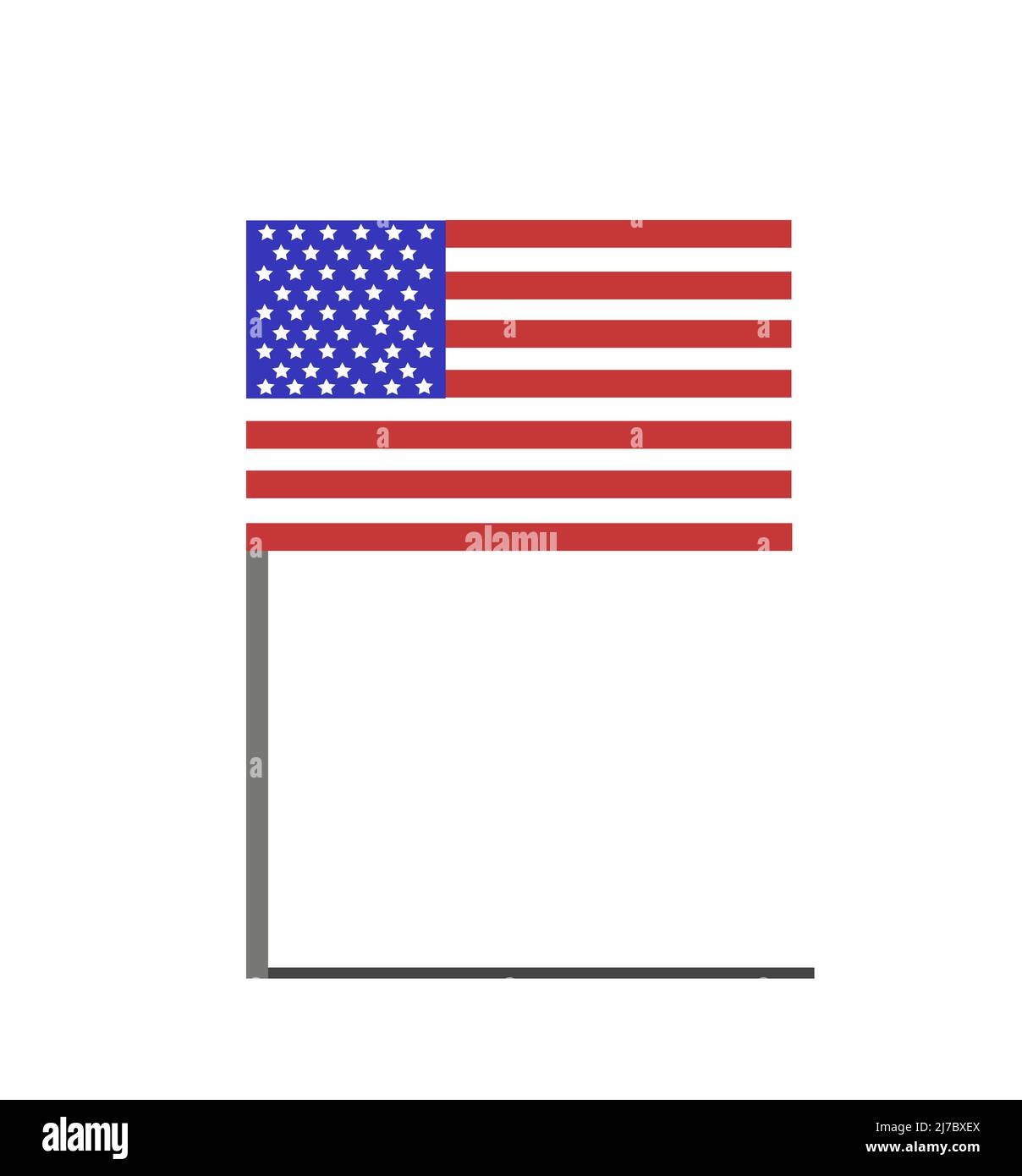 United State Of America flag isolated vector Stock Vector Image & Art ...