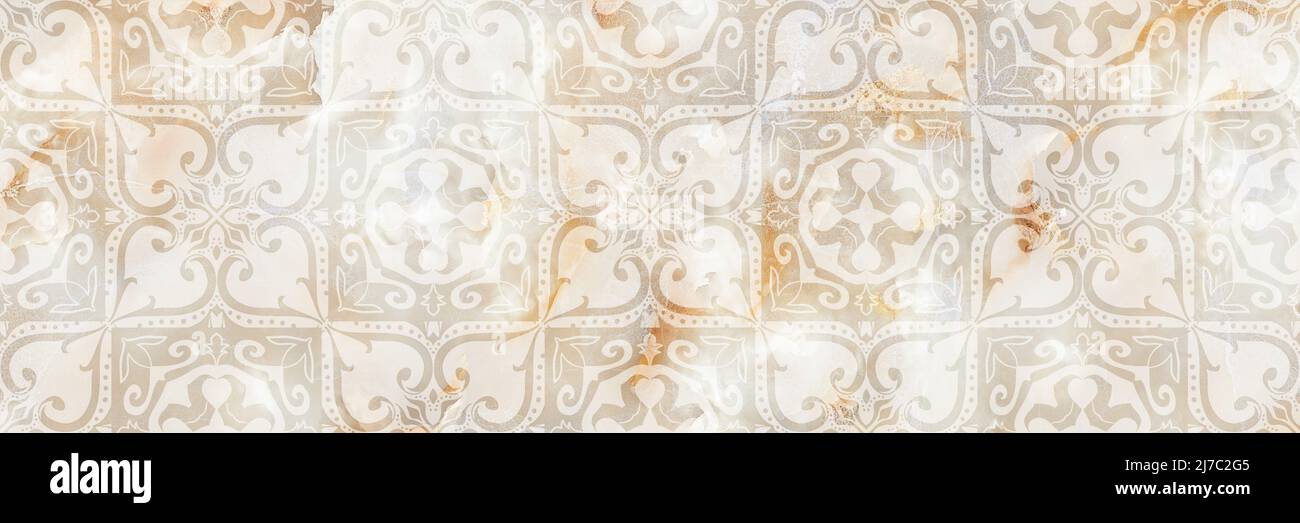 Seamless Mosaic pattern and marble texture decorative design ...