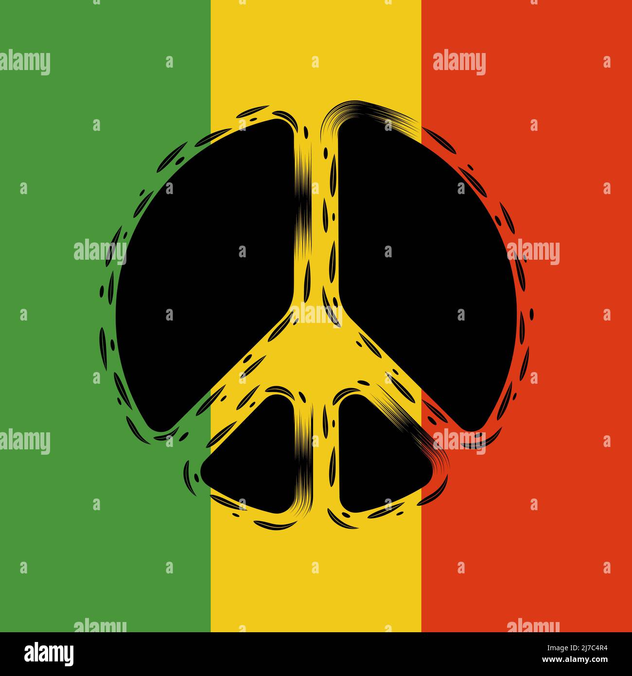 Rasta vector vectors hi-res stock photography and images - Alamy