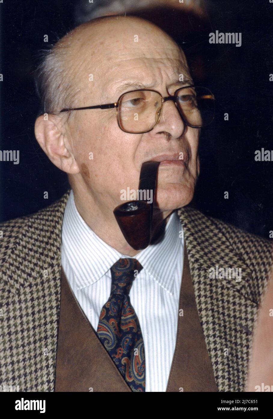 Romanian essayist, literary critic, diplomat & politician Alexandru Paleologu, approx. 1994 Stock Photo