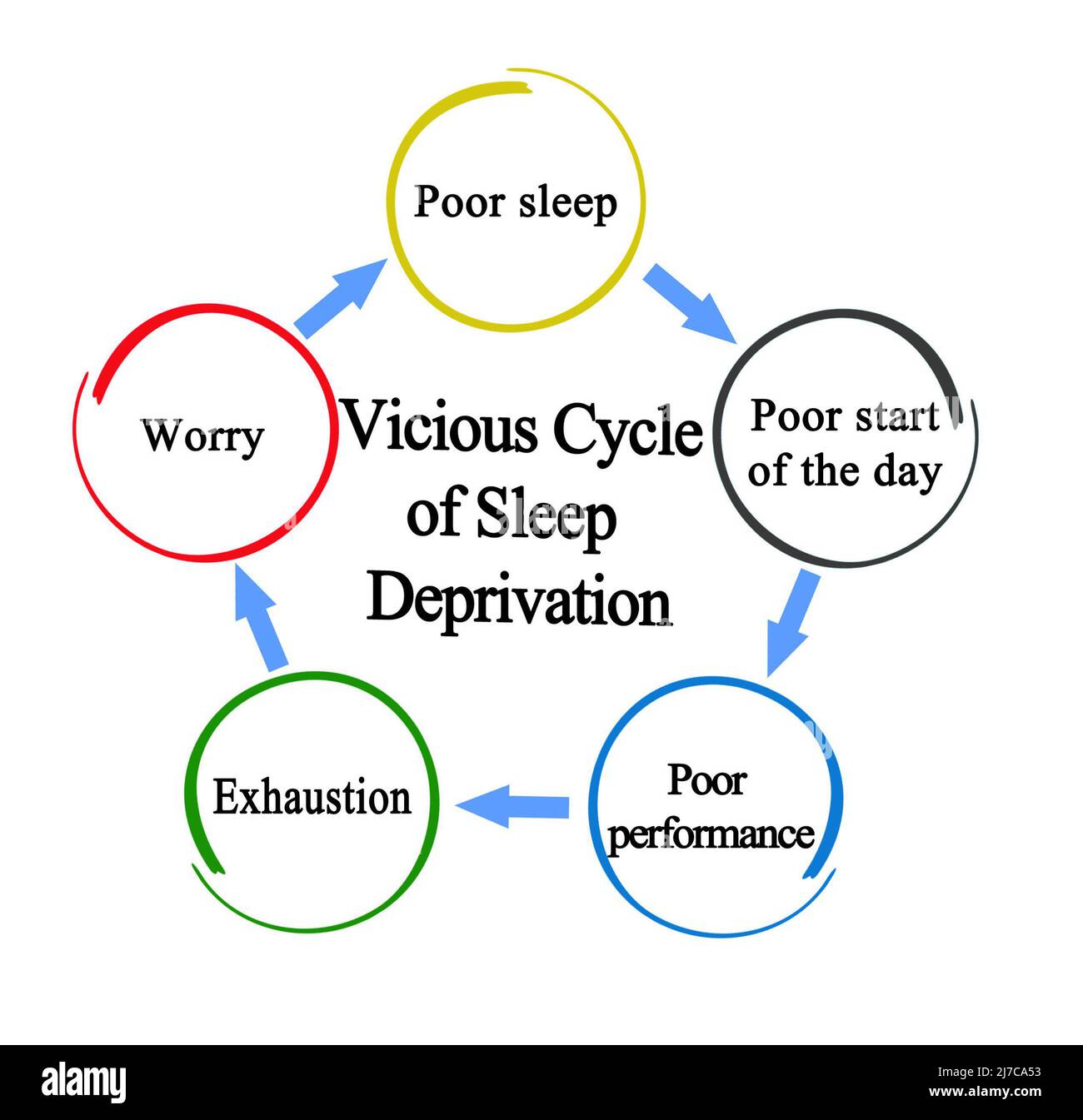 Vicious Cycle Of Sleep Deprivation Stock Photo Alamy Vicious Cycle Of Sleep Deprivation Stock Photo Alamy