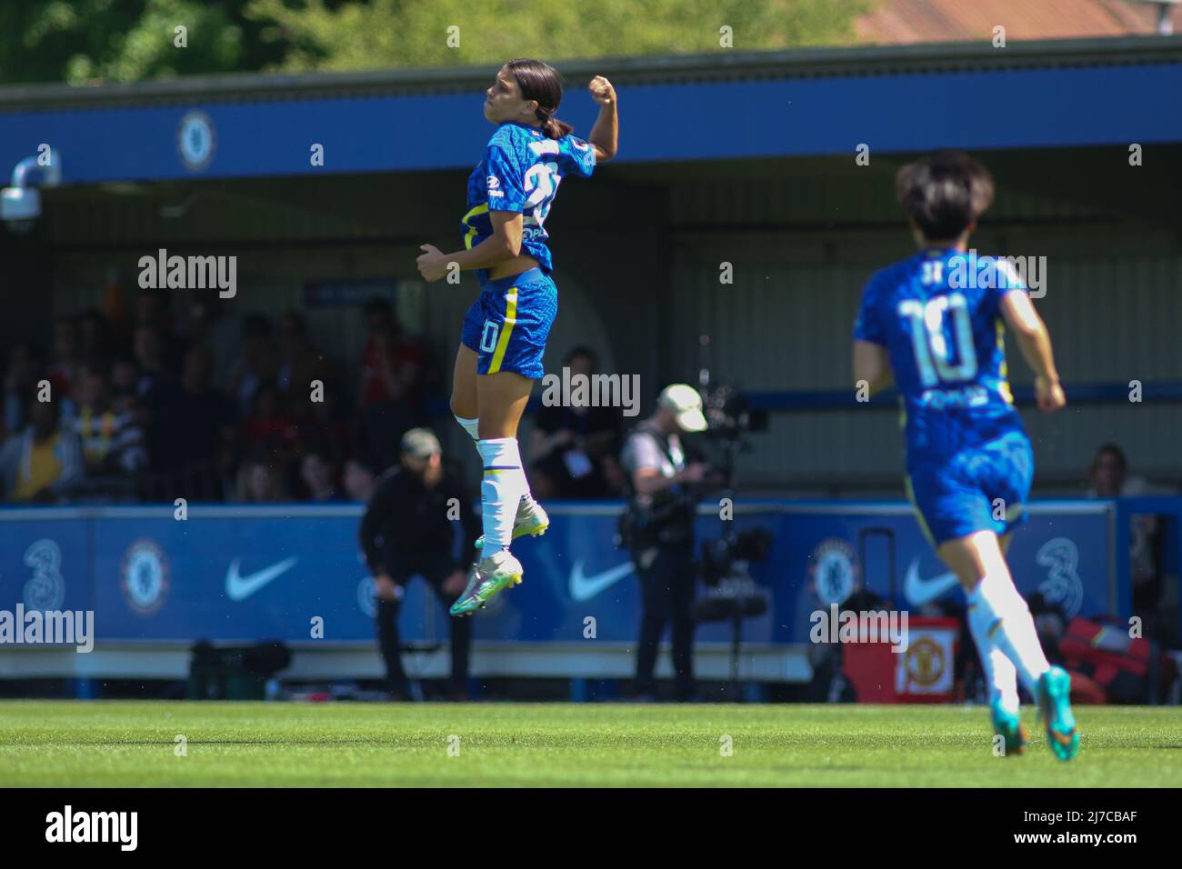 Sam Kerr (20 Chelsea) goal celebration during the FA Barclays Womens